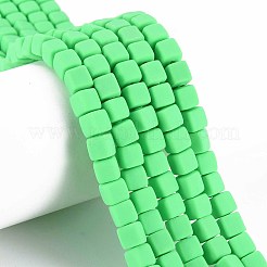 Handmade Polymer Clay Beads Strands&nbsp;X-CLAY-T020-09D