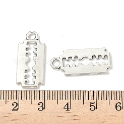 合金のチベット風チャーム  刃の形  カドミウムフリー＆鉛フリー  アンティークシルバー  24.5x11x1mm  穴：2.5mm  826個/ 1000g&nbsp;FIND-B050-26AS