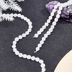 2 Strands Natural White Agate Beads Strands&nbsp;G-AR0005-43B