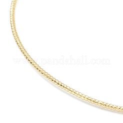 真鍮のチェーンブレスレット  18KGP本金メッキ  0.15cm  内径：2-1/2インチ（6.5cm）&nbsp;BJEW-M201-01G