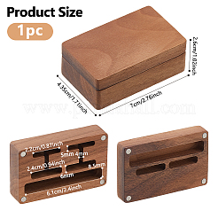 Wood Cuff-link Gift Storage Magnetic Boxes&nbsp;WOOD-WH0062-27B
