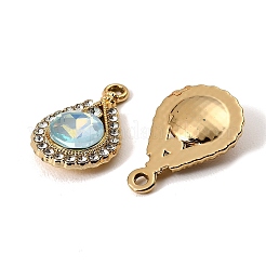 UV Plating Alloy Glass Pendants&nbsp;FIND-K032-45G
