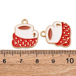 Christmas Alloy Enamel Pendants&nbsp;ENAM-K080-01G-G