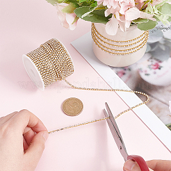 Alloy Rhinestone Cup Chains&nbsp;FIND-OC0002-53B