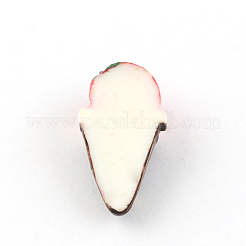 樹脂カボション  アイスクリーム  ココナッツブラウン  27~28x14~15x6~7mm&nbsp;CRES-S297-008