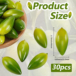 Foam Imitation Olive&nbsp;AJEW-GF0013-46