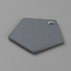 アクリルパーツ  六角  27.5x27x1.6mm  穴：3.2mm&nbsp;LS-OACR-WH0036-25-C02