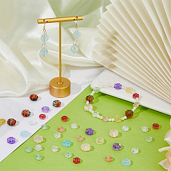 100Pcs 10 Style Transparent Czech Glass Beads&nbsp;GLAA-FH0001-72