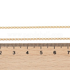 Long-Lasting Plated Brass Cable Chain Necklaces&nbsp;X-NJEW-K112-10G-NF