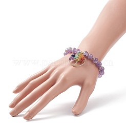 Natural Amethyst Stretch Bracelet&nbsp;BJEW-JB08748-01