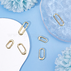 6Pcs 3 Styles Brass Spring Gate Rings&nbsp;KK-DC0004-94