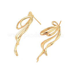 Brass Stud Earrings Findings&nbsp;EJEW-B063-01G