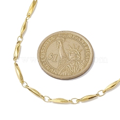 304 Stainless Steel Rectangle link Chain Necklaces&nbsp;NJEW-JN04746-02