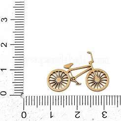 201 個のステンレススチール製カボション  自転車  ゴールドカラー  16x23x1mm&nbsp;LS-STAS-Z155-08G