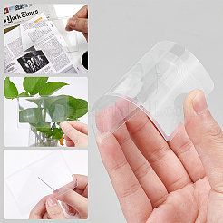 Ahademaker 25 個 2 スタイル pvc プラスチック ポータブル拡大レンズ  拡大鏡 3x レンズ  読むために  発火具  長方形  透明  85~180x54.5~120x0.5~0.8mm&nbsp;TOOL-GA0001-65