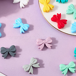 36Pcs 9 Colors Bowknot Food Grade Silicone Beads&nbsp;SIL-PA0001-03