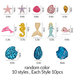 Resin Cabochons&nbsp;CRES-SC0001-10