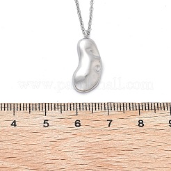 304ステンレススチールペンダントネックレス  ステンレス鋼色  16.14インチ（41cm）&nbsp;LS-NJEW-K255-23P
