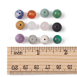 120Pcs 12 Styles Mixed Gemstone Round Beads&nbsp;G-FS0005-74