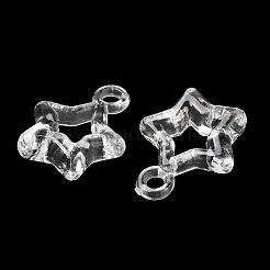 透明なアクリルパーツ  スター  透明  20x16.5x5mm  穴：2.4mm  約997個/500g&nbsp;OACR-C016-20