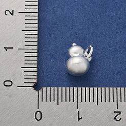925 Sterling Silver Matte Solid Gourd Charms&nbsp;STER-D300-21S