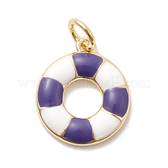 Brass Enamel Pendants&nbsp;KK-P338-23G-03