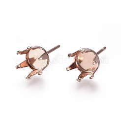 304 Stainless Steel Stud Earring Findings&nbsp;STAS-E484-62A-RG