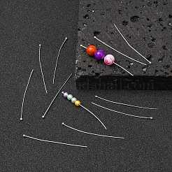 真鍮のボールヘッドピン  ニッケルフリー  銀  50x0.55mm  ヘッド：1.5mm&nbsp;RP0.6X50MM-NFS