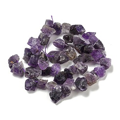 Raw Rough Natural Amethyst Beads Strands&nbsp;G-E576-26A