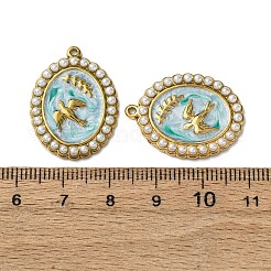 304 Stainless Steel Enamel Pendants&nbsp;STAS-P406-27B-G