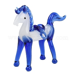 Handmade Lampwork Horse Figurines&nbsp;LAMP-C026-05D