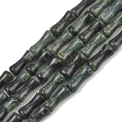 天然カンババジャスパービーズ連売り  竹の共同  12x5mm  穴：1.2mm  約37個/連  14.96''（38センチメートル）&nbsp;GG-CBAEB22-A07-01