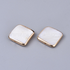 Edge Golden Plated Freshwater Shell Beads&nbsp;SHEL-S276-47