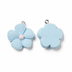 Opaque Resin Pendants&nbsp;RESI-E024-01P-02