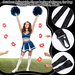 3Pcs Polyester & Plastic Cheer Pom Holder&nbsp;FIND-UN0010-42B