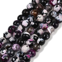 Natural Fire Crackle Agate Beads Strands&nbsp;G-C082-A01-30