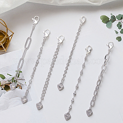 6Pcs 6 Styles 304 Stainless Steel End with Chains&nbsp;FIND-BM0001-68