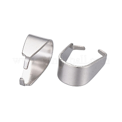 変色しにくい201ステンレススチール製スナップオンベイル  ステンレス鋼色  10x7x4.5mm&nbsp;STAS-R071-28