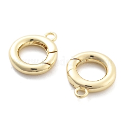 Rack Plating Brass Spring Gate Rings&nbsp;LS-KK-H449-58G-01-NR