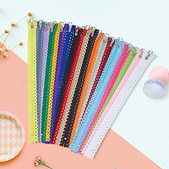 20Pcs 20 Colors Nylon Zipper with Metal Star Zipper Sliders&nbsp;DIY-CY0003-50