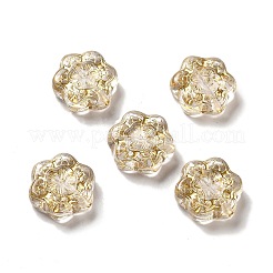 Transparent Plating Acrylic Beads&nbsp;X-OACR-L013-028
