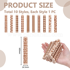 10Pcs 10 Styles Wooden Rolling Pin&nbsp;DIY-UN0007-91