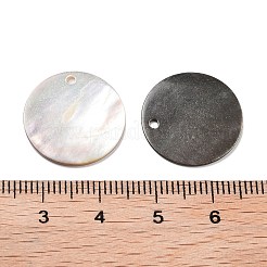 Natural White/Black Shell Carved Pendants&nbsp;SSHEL-D084-01C