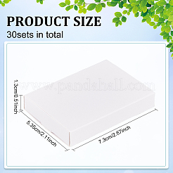Rectangle Folding Cardboard Paper Drawer Boxes&nbsp;CON-WH0094-15A