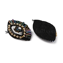 Eye Handmade Glass Beaded Appliques&nbsp;PATC-WH0008-38A