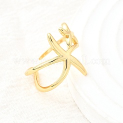 Brass Cuff Rings for Women&nbsp;RJEW-F184-08B-G