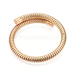 Iron Round Snake Chains Cuff Bangle&nbsp;BJEW-N013-009