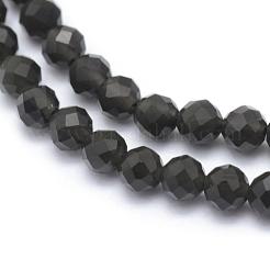 Natural Obsidian Beads Strand&nbsp;G-E411-33-3mm