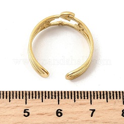 304 Stainless Steel Adjustable Open Cuff Rings for Women&nbsp;RJEW-U062-01C-G