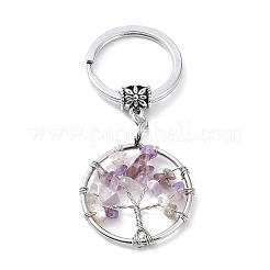 Natural Amethyst Keychain&nbsp;KEYC-E023-03H